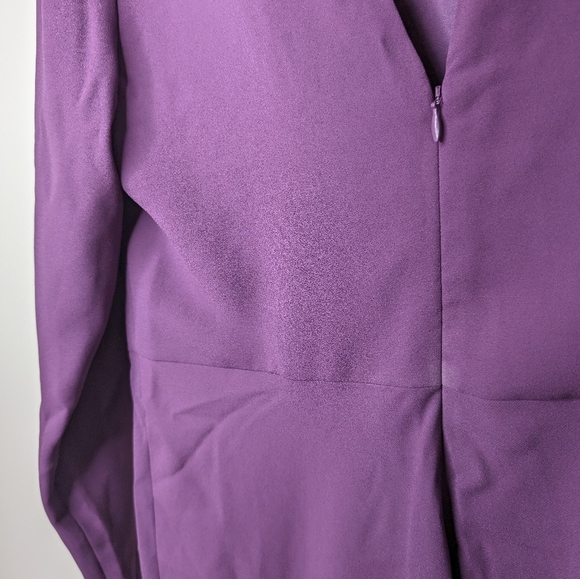 Lewit Purple Long Sleeve Midi Dress | Size 8 - Picture 6 of 7